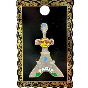 Hard Rock Cafe Pin Eiffel Tower Guitar Paris Limited Ed Souvenir Collectible NEW